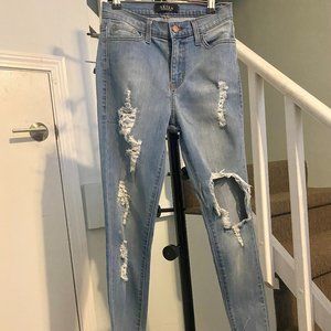 Akira Denim Skinny Jeans, Size 26